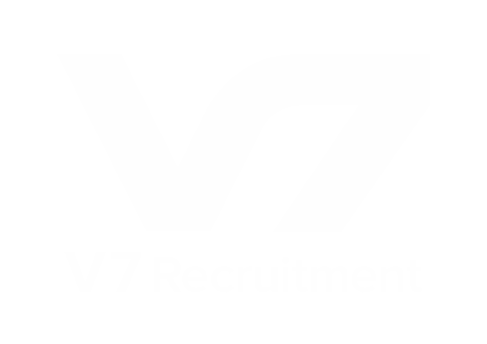 Logo for V7 Recruitment: stylized 