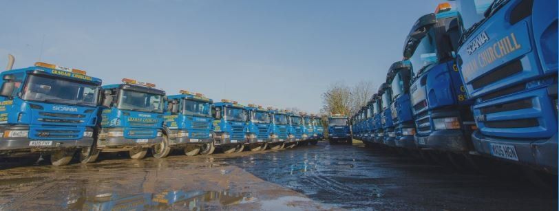 Skip hire lorries