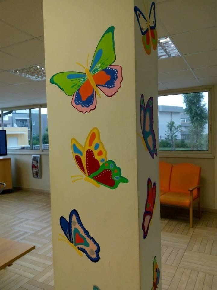 laboratorio di pittura in una casa di riposo