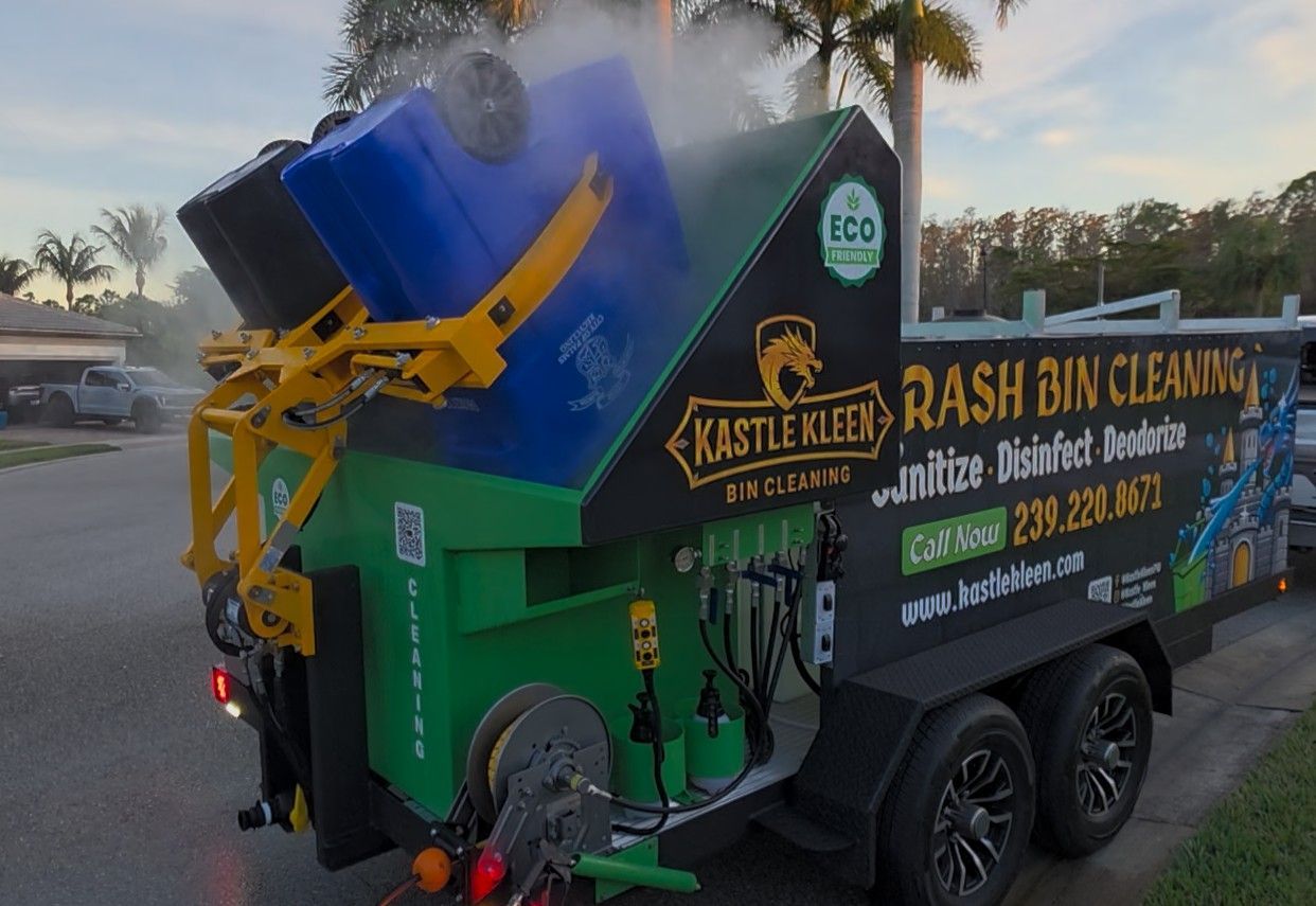 Residential Cleaning Trash Cans