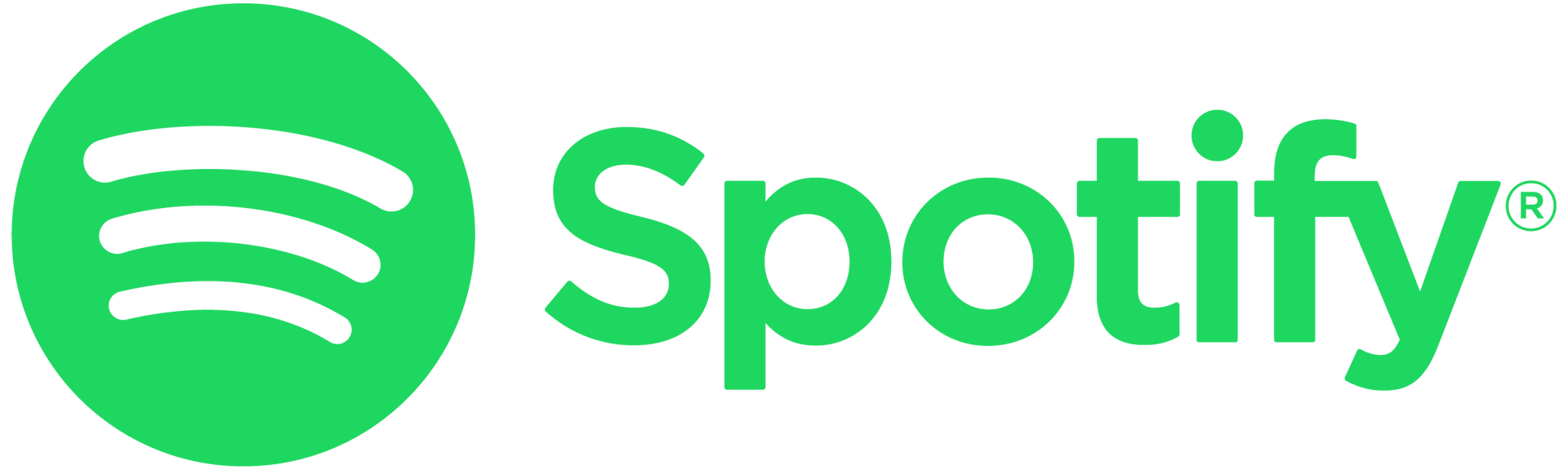 a green spotify logo on a white background
