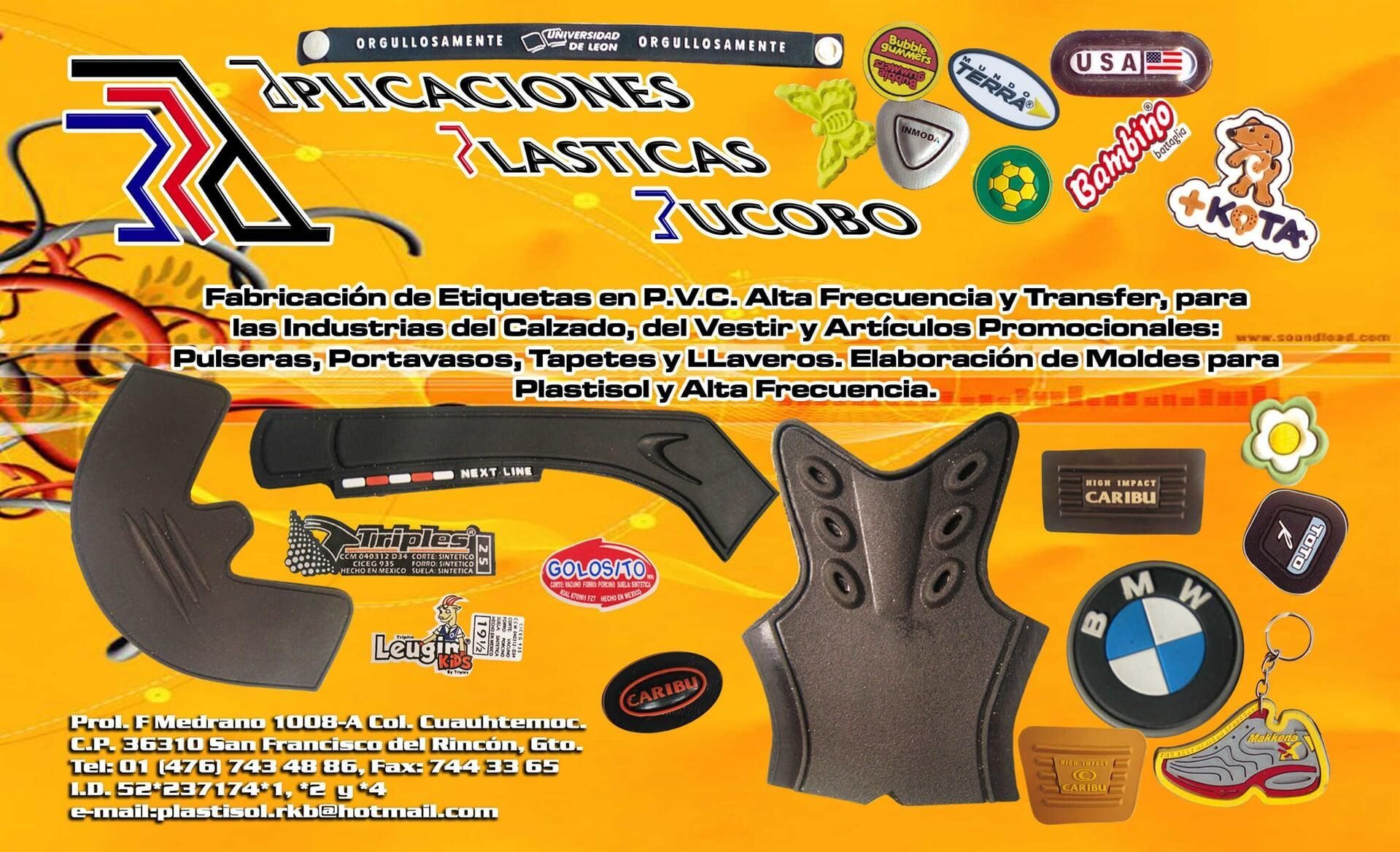 APLICACIONES PLÁSTICAS RUCOBO - Variedad de aplicaciones