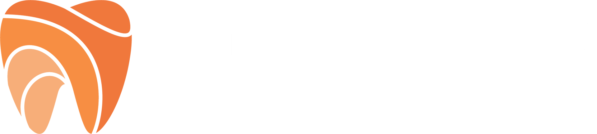 Logo for Sunstone Dental Hygiene: orange tooth graphic with 