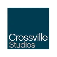 The crossville studios logo is a blue square with white text on it.