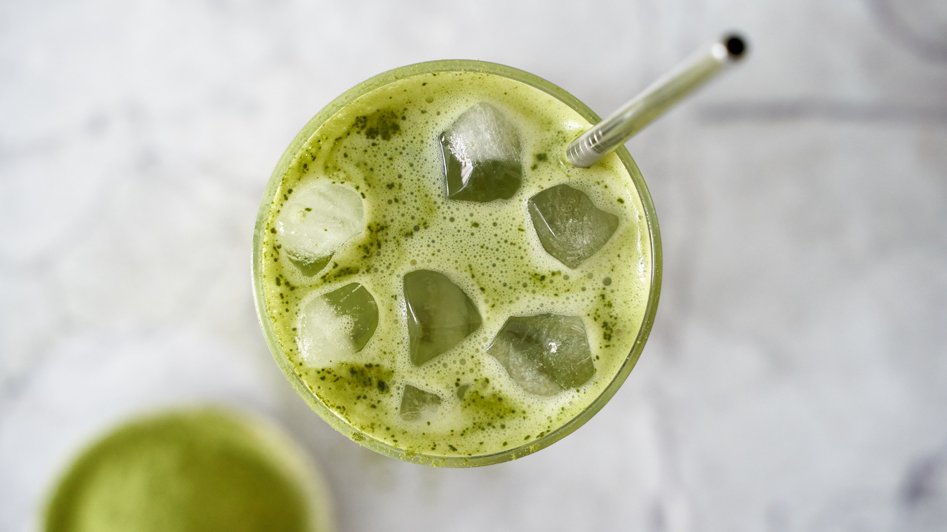 iced matcha latte