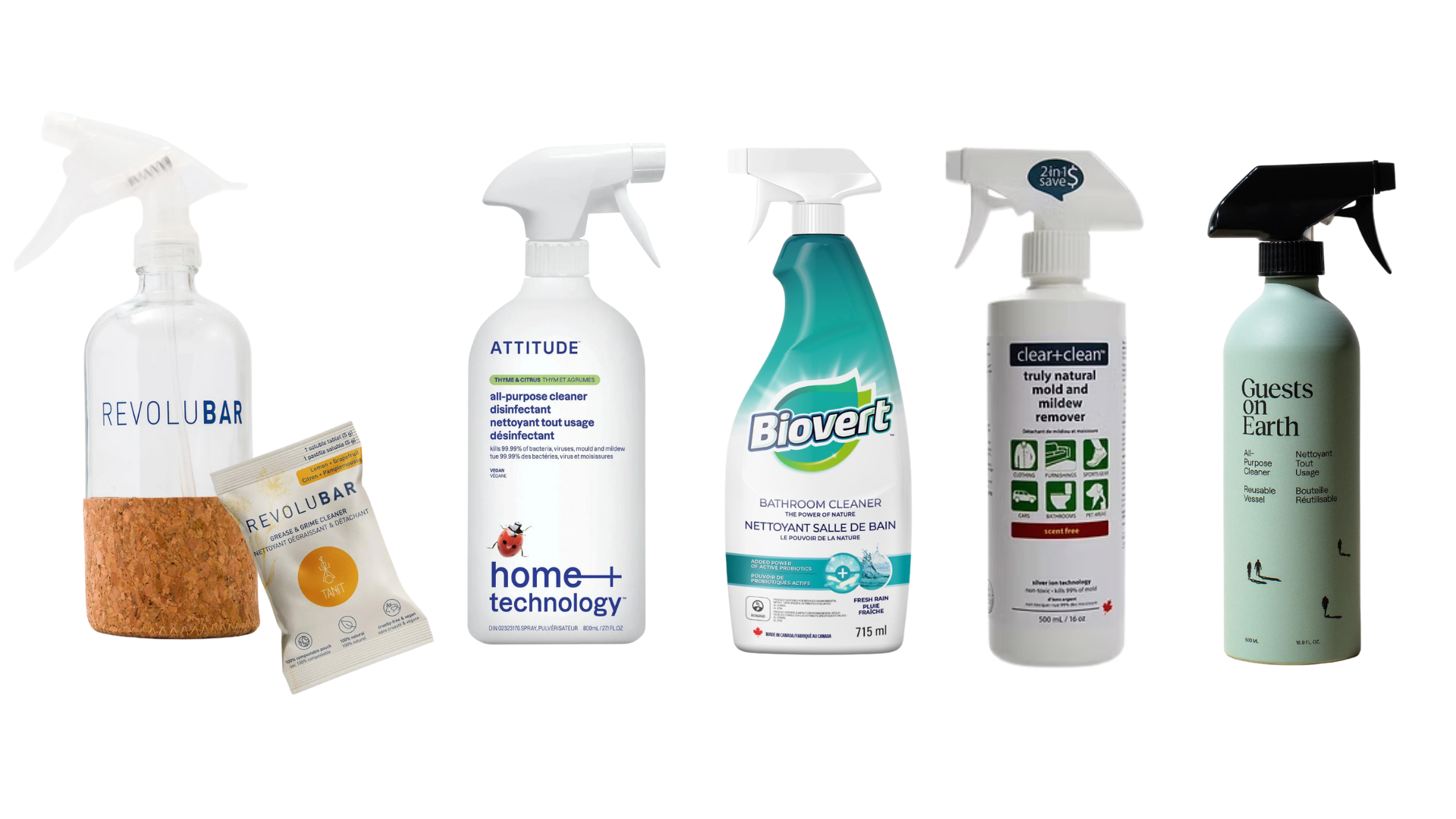 Several Natural cleaning products offered by Jo Anne's Place