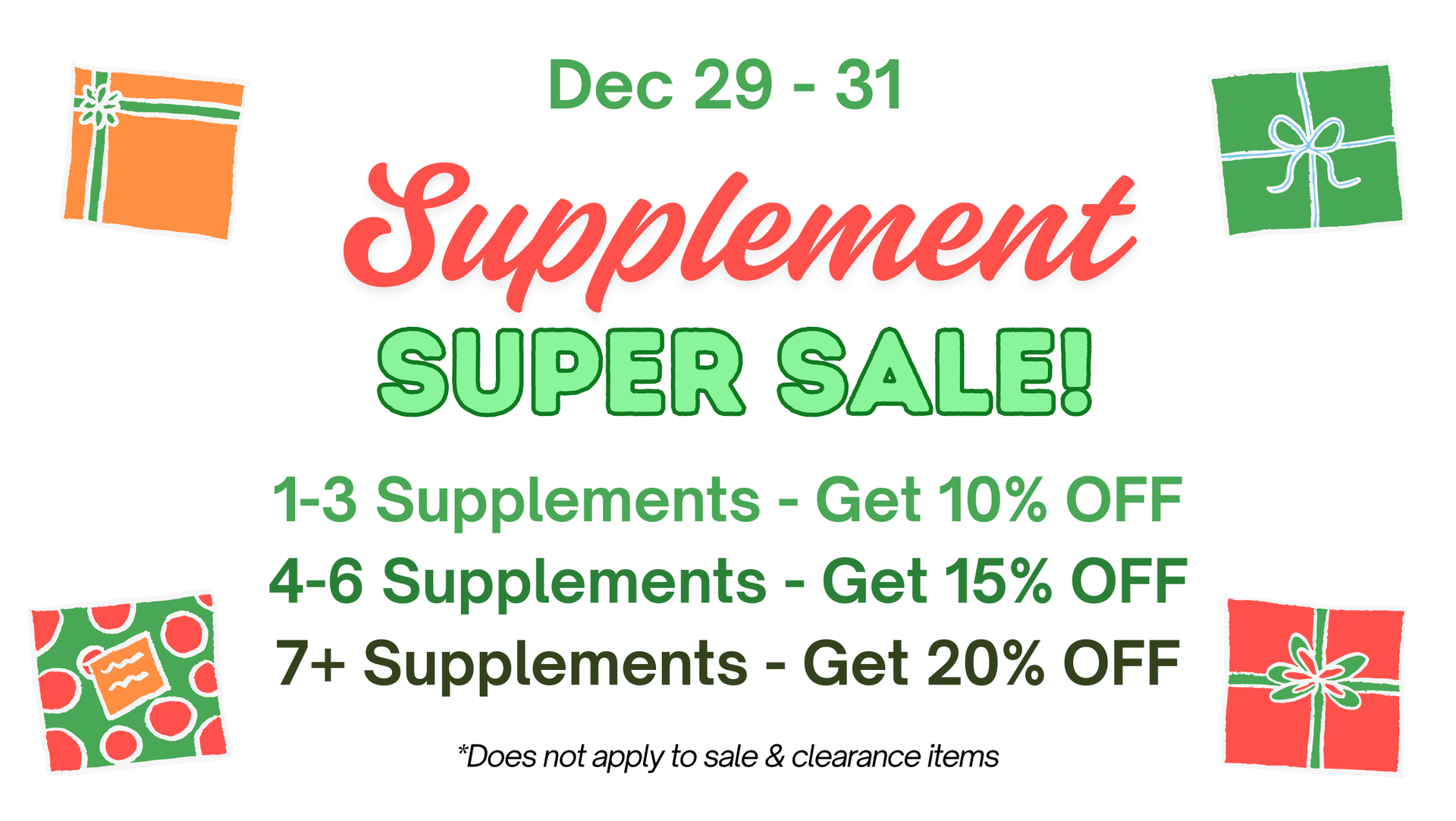 Jo Anne's Place Supplement Super Sale December 29 to 31