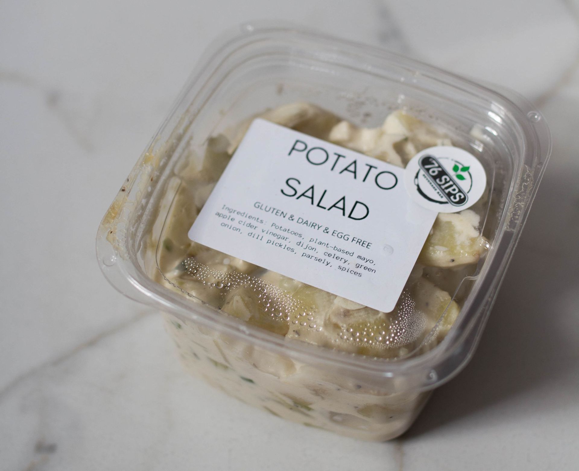 potato salad in a container