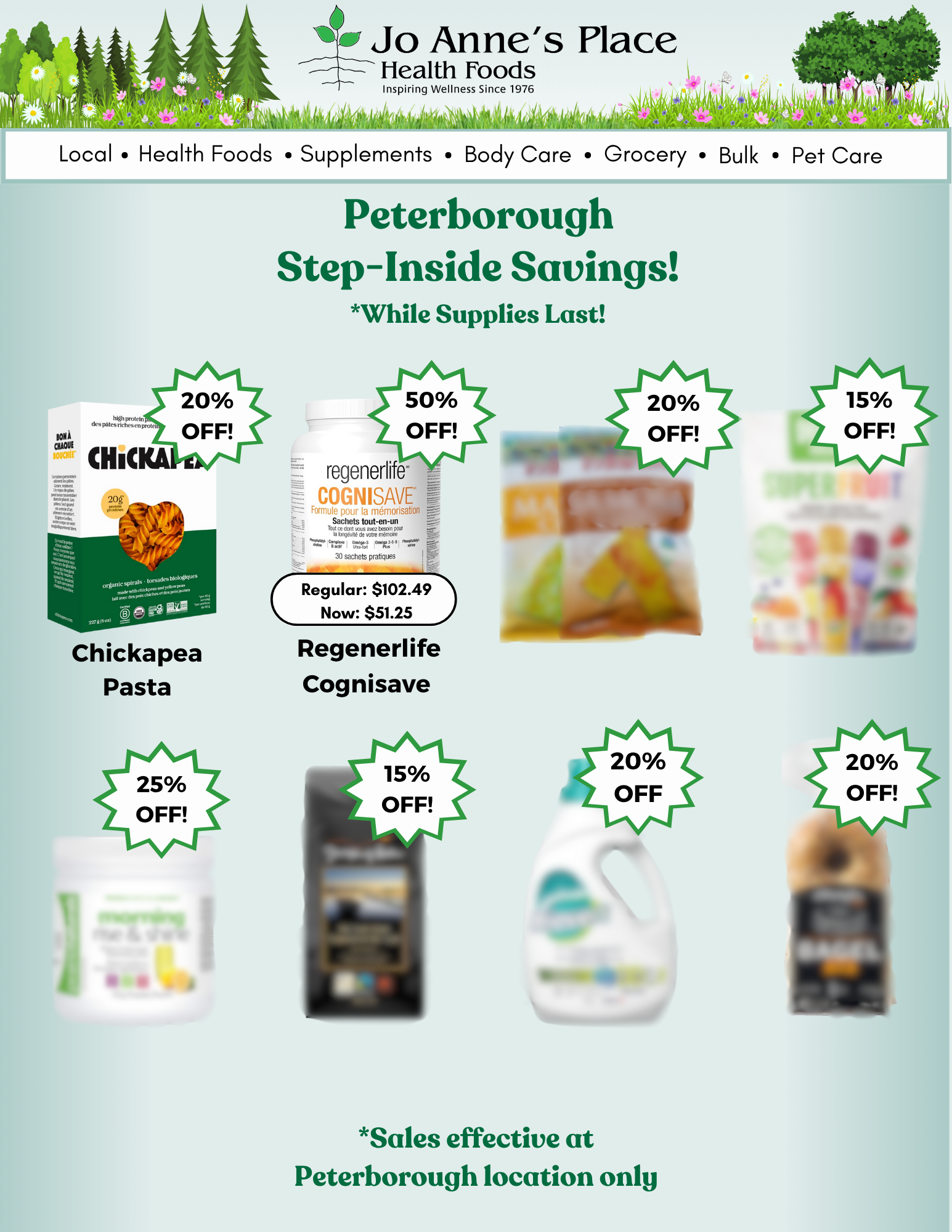 Step-Inside Savings Flyer for July