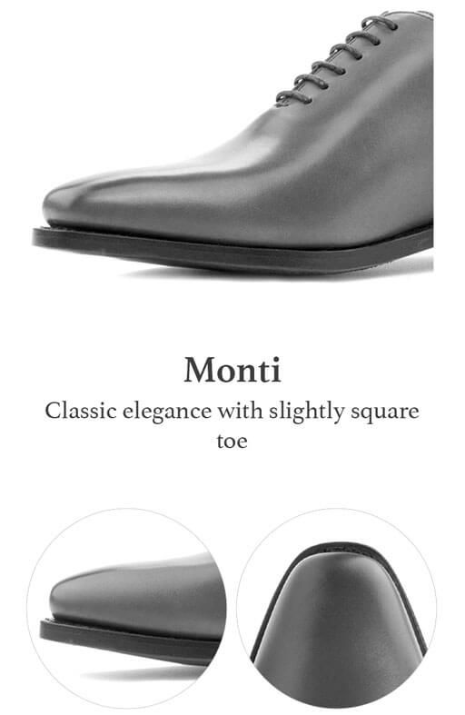 Monti: classing elegance with slightly square toe