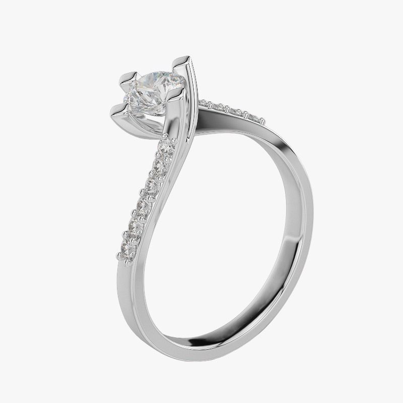 solitario con brillanti