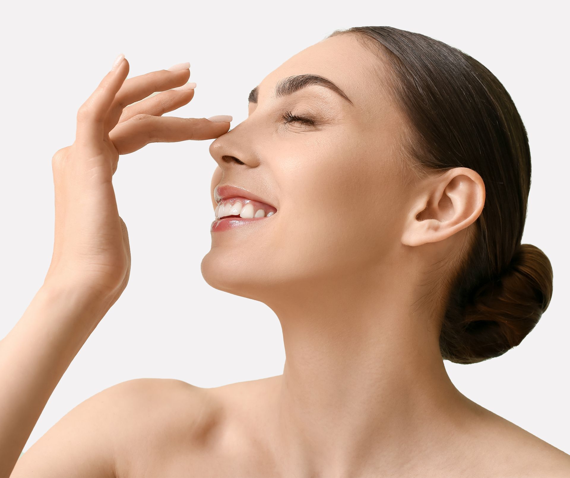 Woman with pretty face.