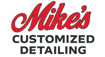 Mike's Customized Detailing logo in red script with black text below.
