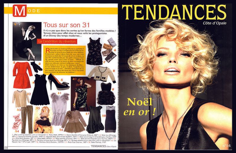 Une femme fait la couverture du magazine Tendances