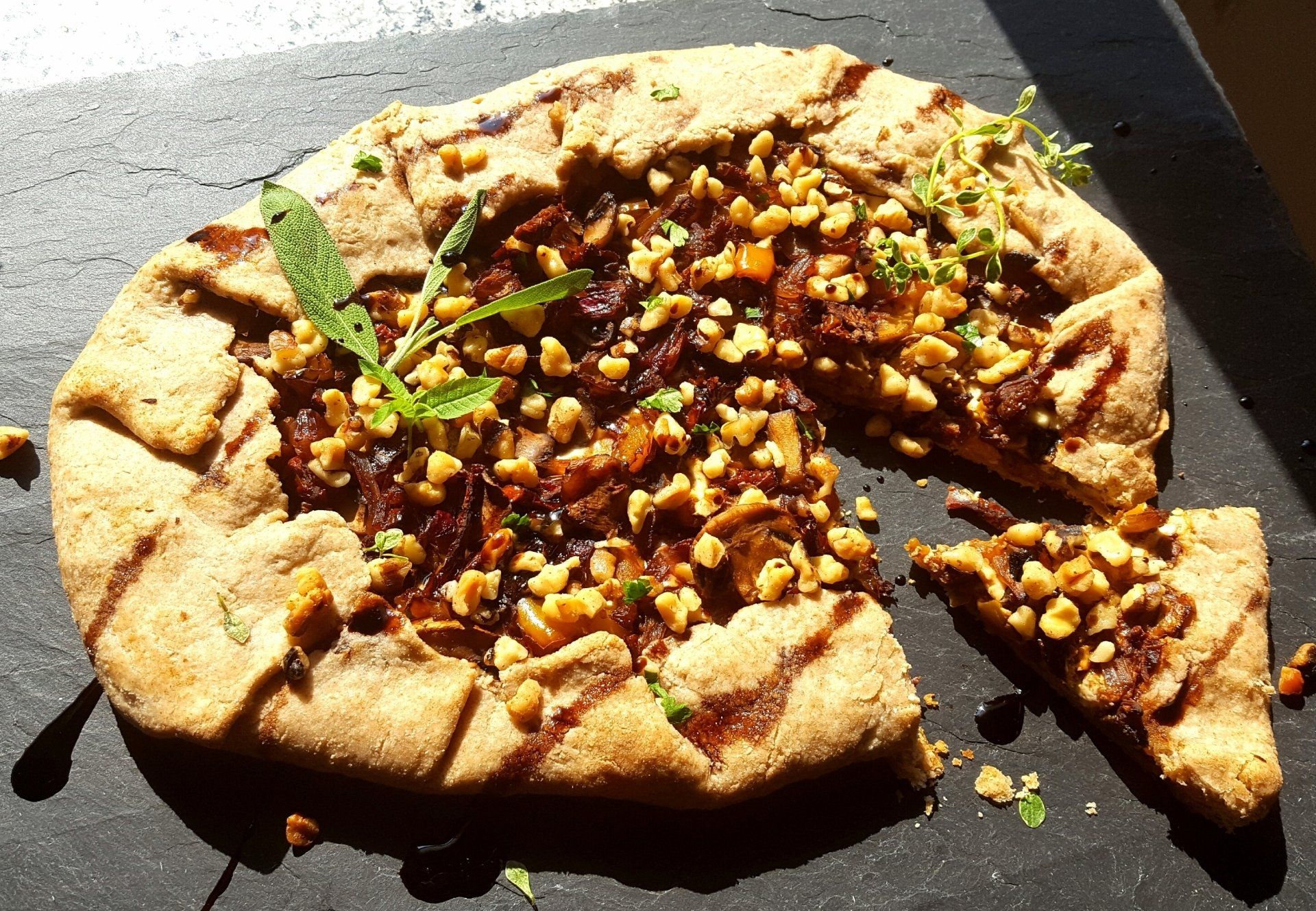 Goat Cheese Mushroom Tart