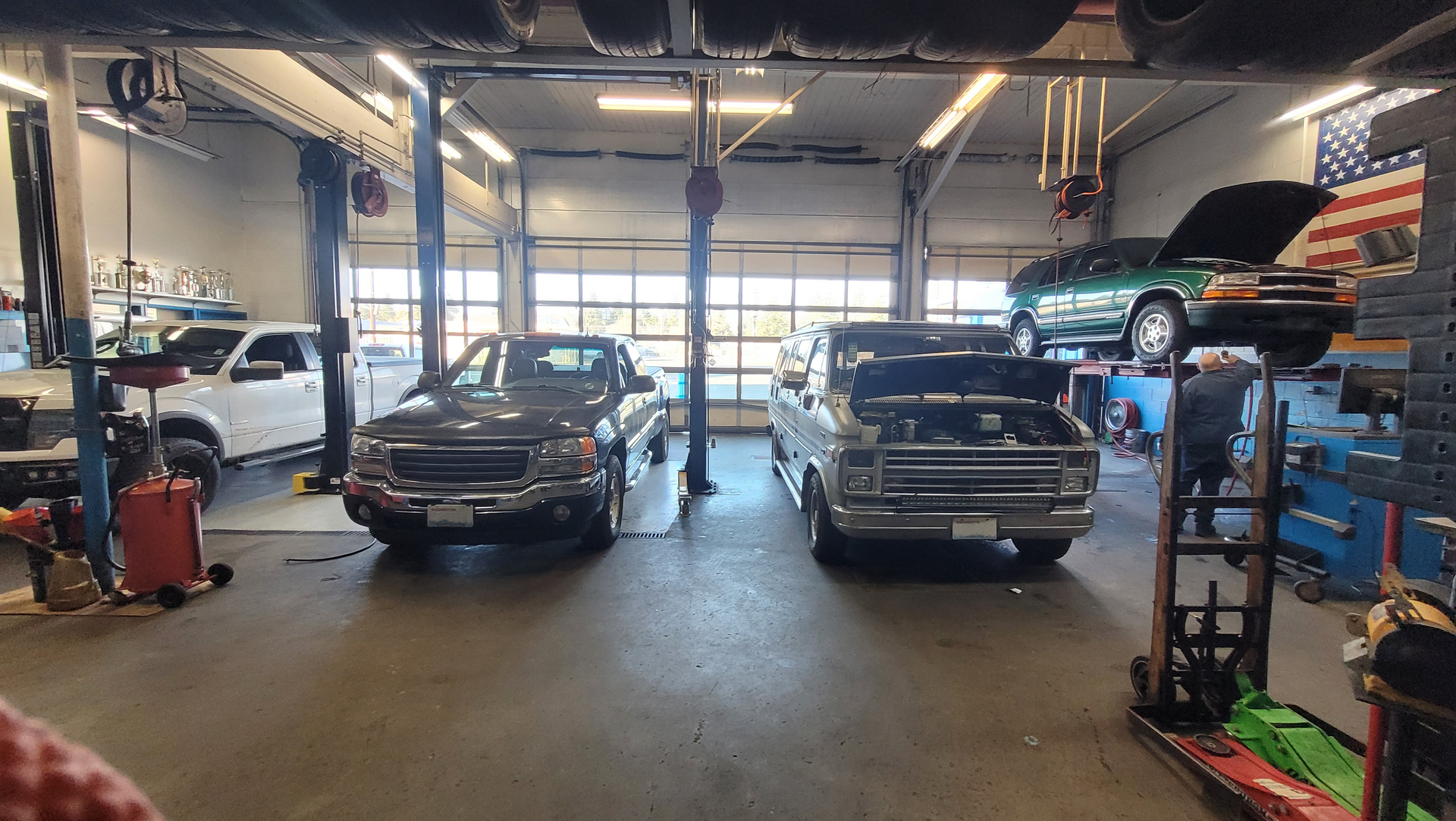 Vehicles Parked in Our Garage in Seattle, WA Rick's Tire & Service's