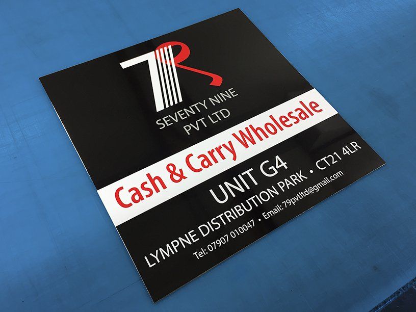 Dibond sign for Industrial Unit