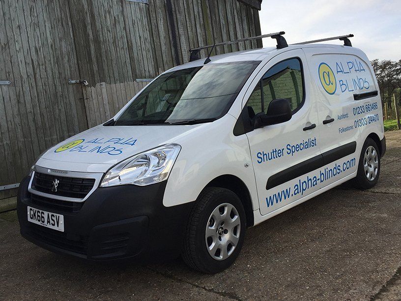 Vehicle graphics for Alpha Blinds