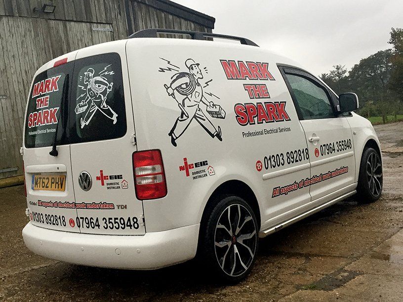 Vehicle graphics for Electrician