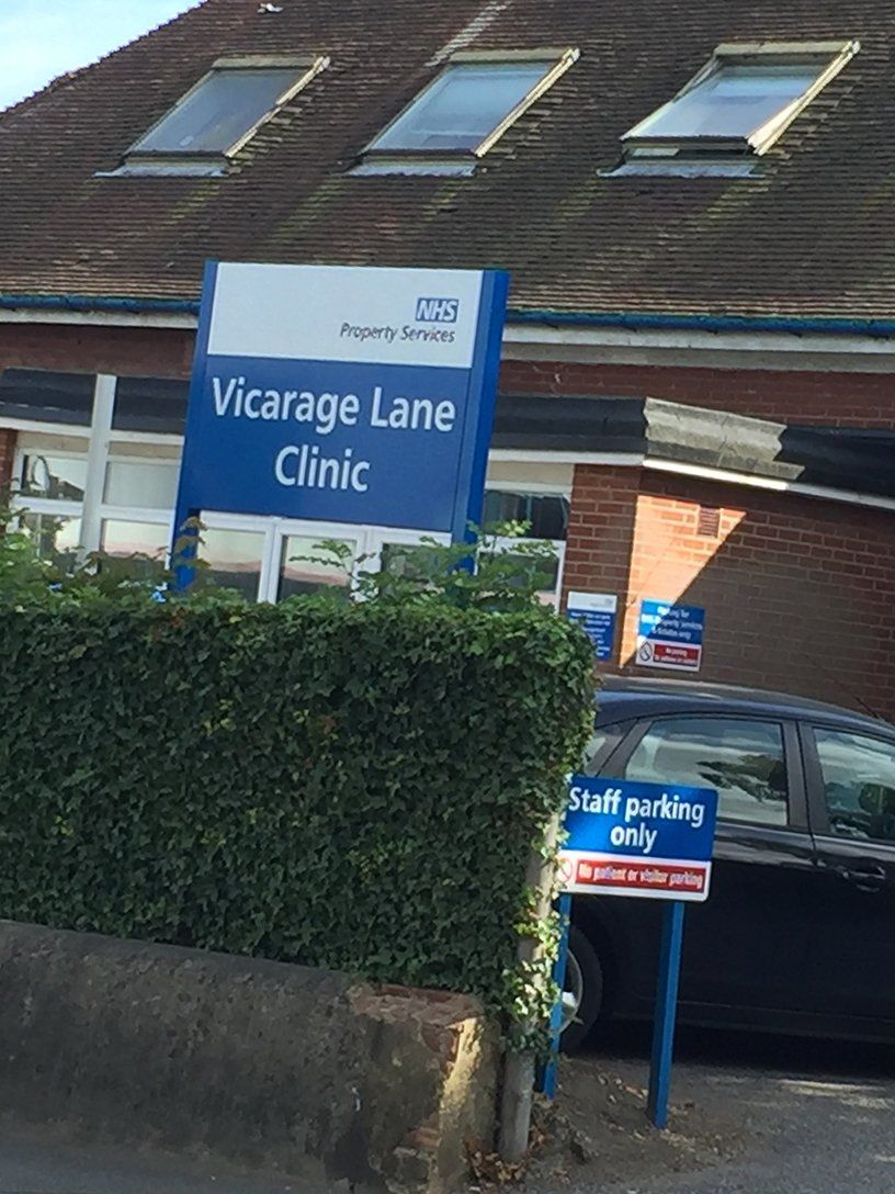Freestanding and wall mounted signs for a NHS Clinic