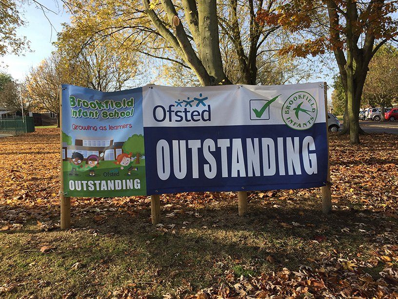 PVC banner for school