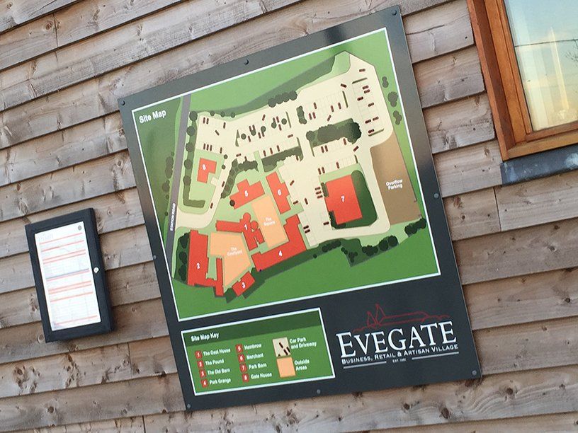 Site Map Sign for business and retail park