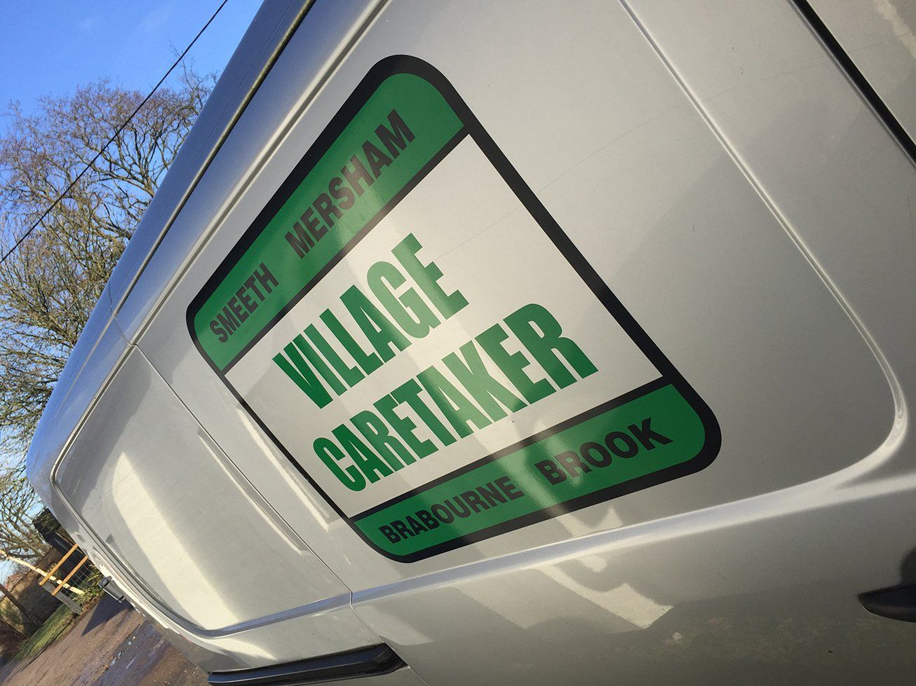 Vinyl graphics for van