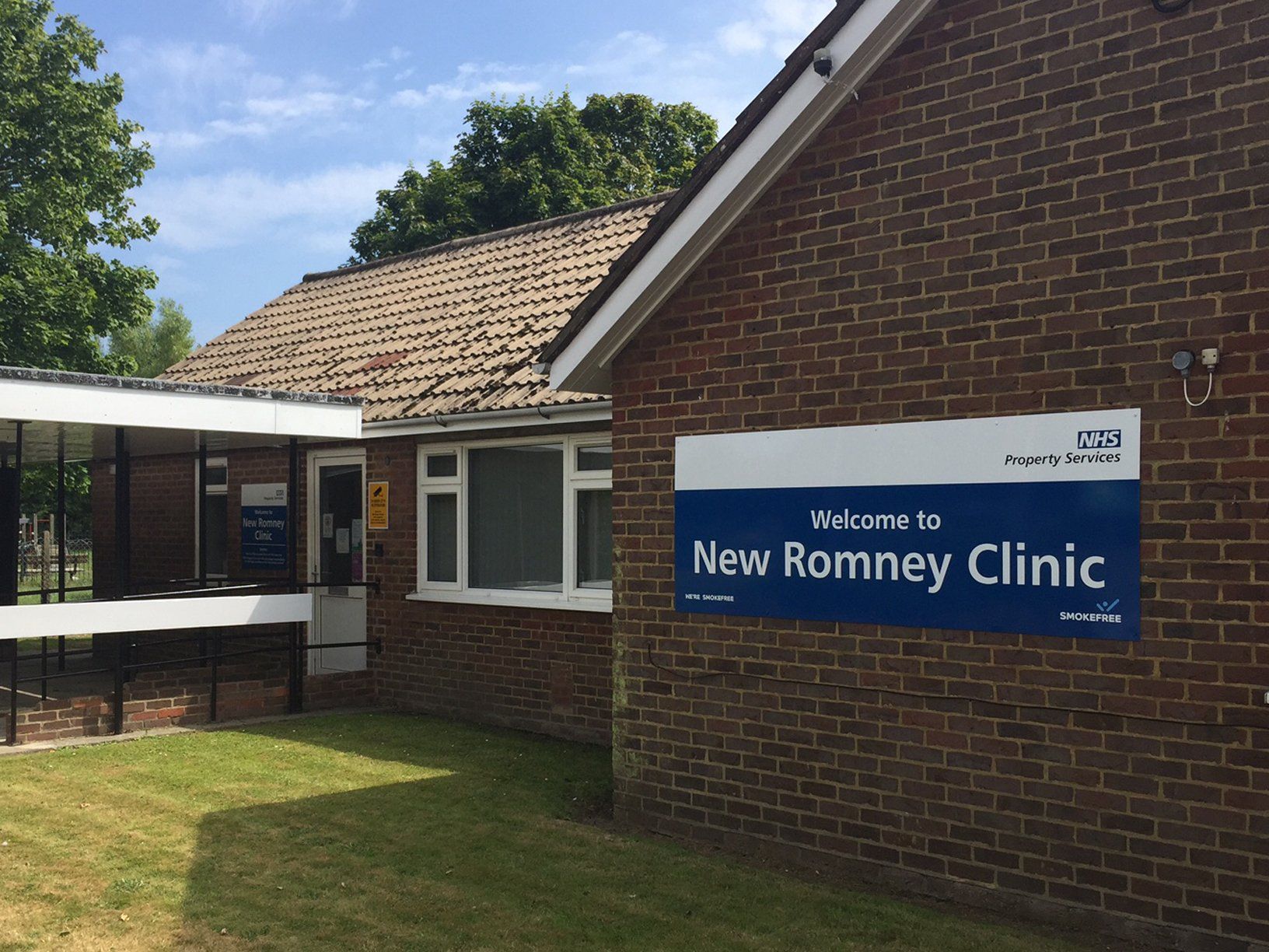 nhs health centre wall signs