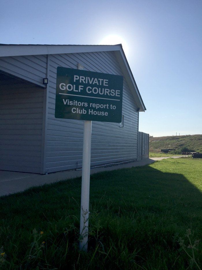 golf course freestanding sign