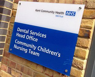 Kent Community Health sign by Legend Signs