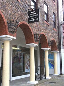 Double sided hanging shop sign