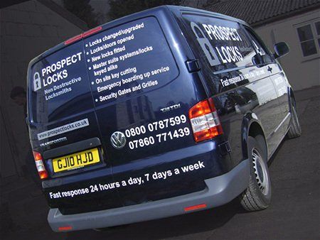Vehicle graphics for locksmiths