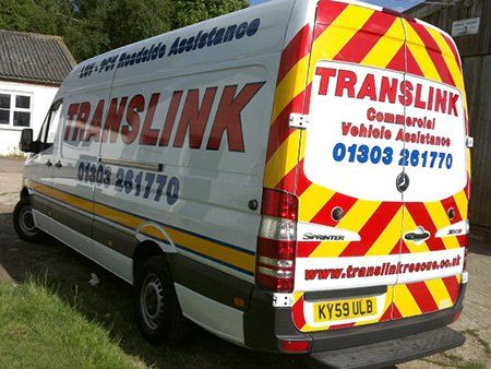 Reflective vinyl graphics and chevrons