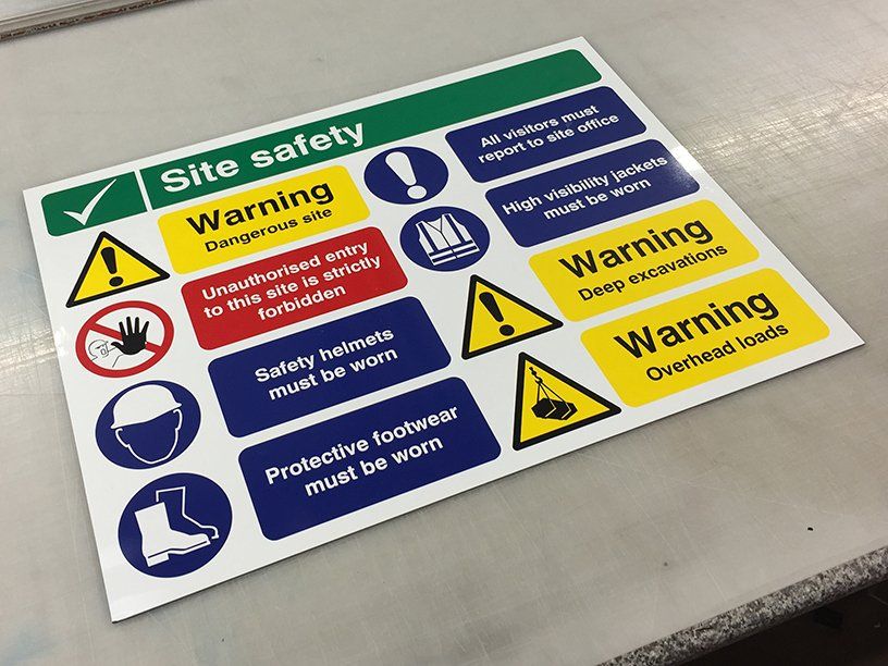 Site safety sign