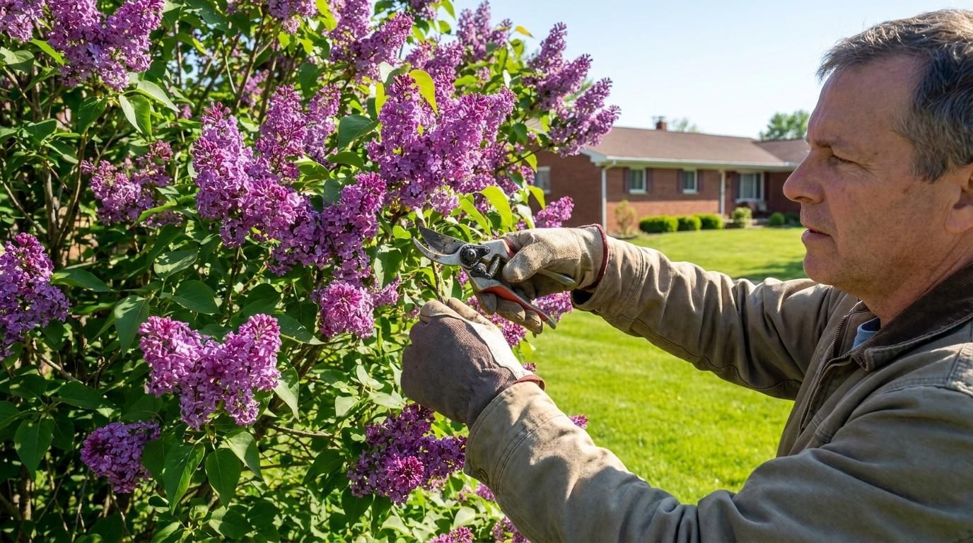 Pruning spring-blooming shrubs right after flowering
