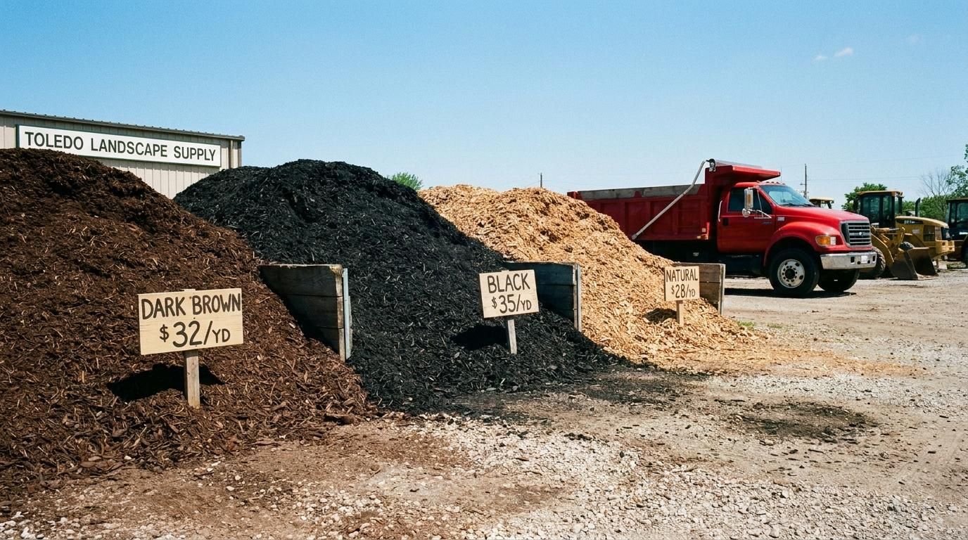 What mulch costs before delivery in Toledo