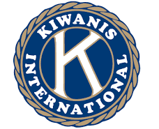 A blue and gold logo for kiwanis international