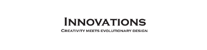 The logo for innovations creativity meets evolutionary design