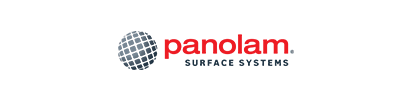 A logo for a company called panolam surface systems