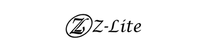 A black and white logo for dz-lite on a white background.
