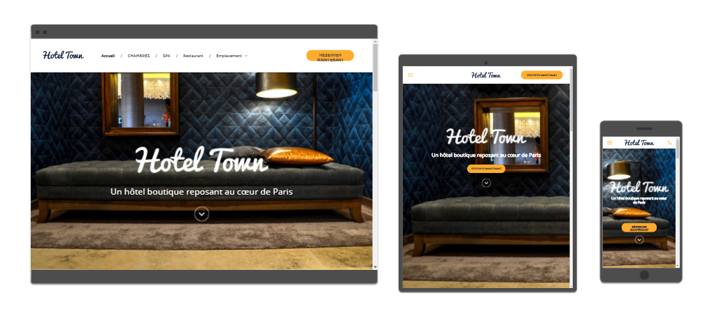 site web hotelerie