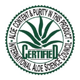 Certificado del Consejo Internacional de Ciencia de Aloe