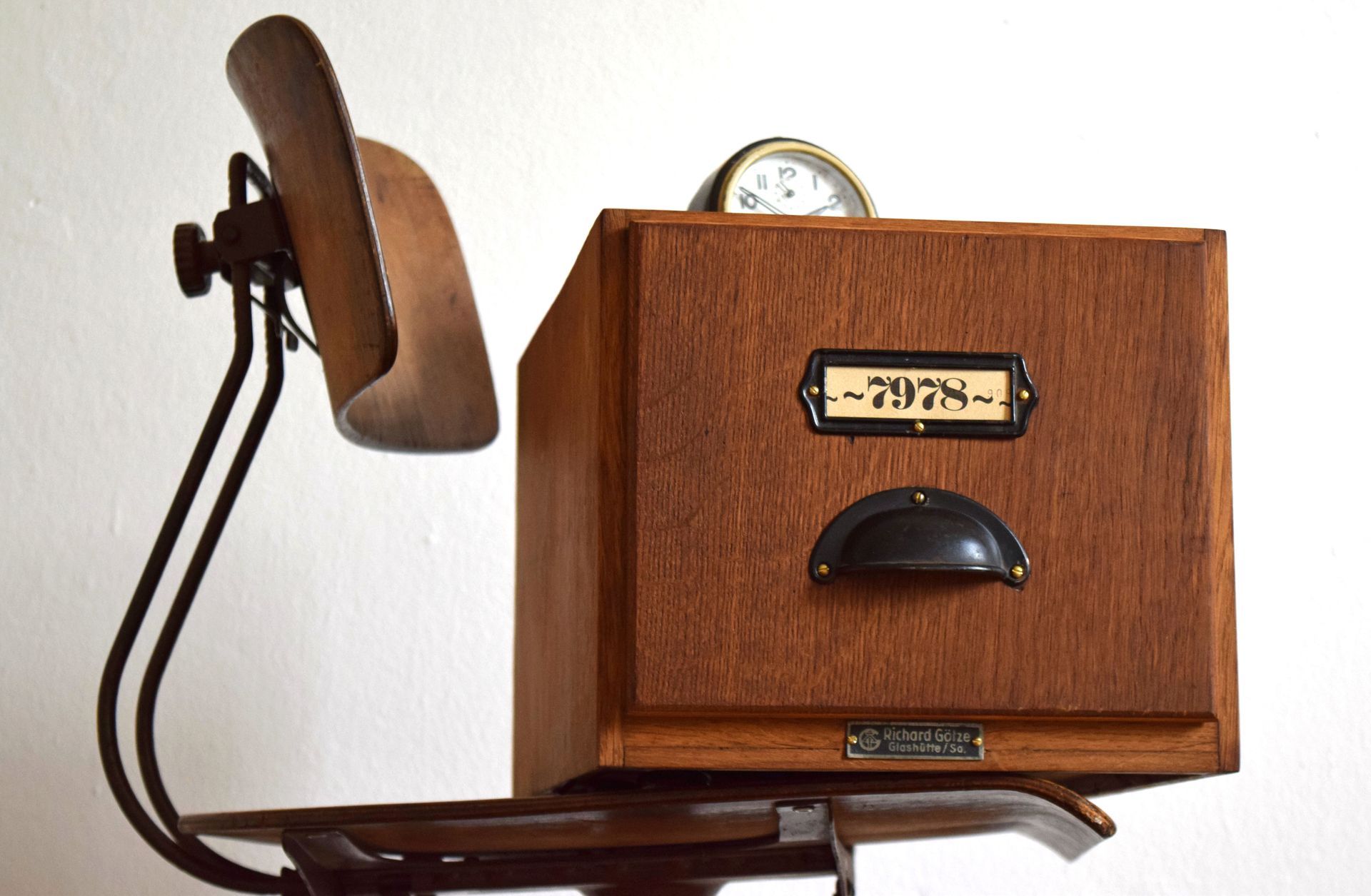 kleiner Schubladenschrank Antik Glashütte Uhrmacher Alt Vintage Schubladenschränkchen