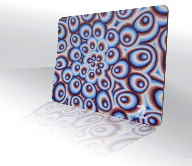 Mousepad Amabi® Design Mauspad Kunst Art Op Art Pop Art Vintage Bunt Blau