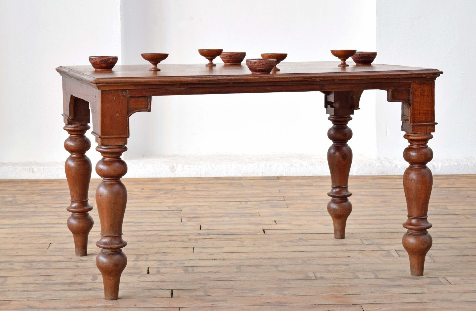 Tisch Antik Esstisch Alt Gründerzeit Vintage Teak Holz Shabby Landhaus 4 Personen
