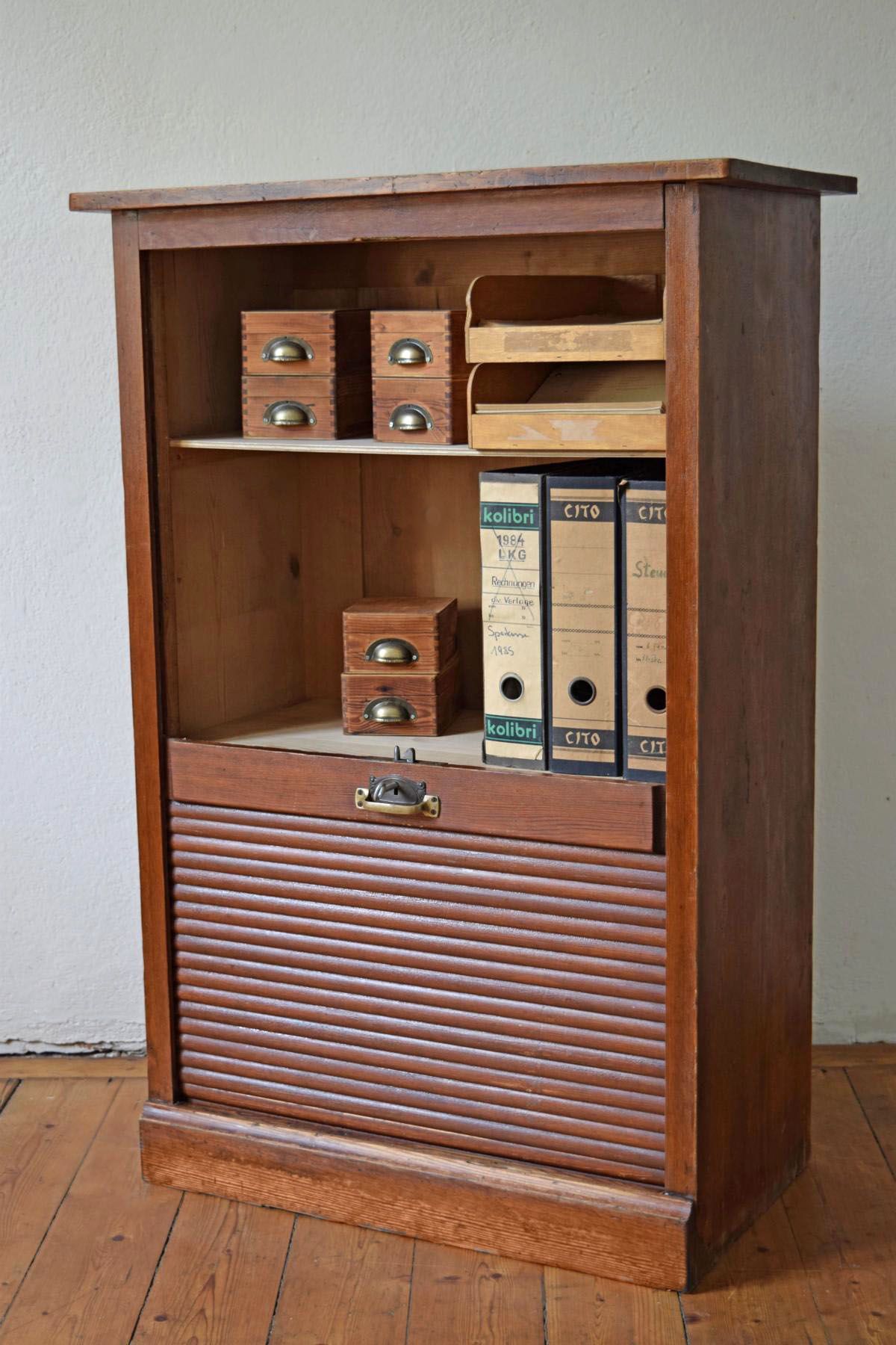Rollladenschrank Alt Gründerzeit geöffnet