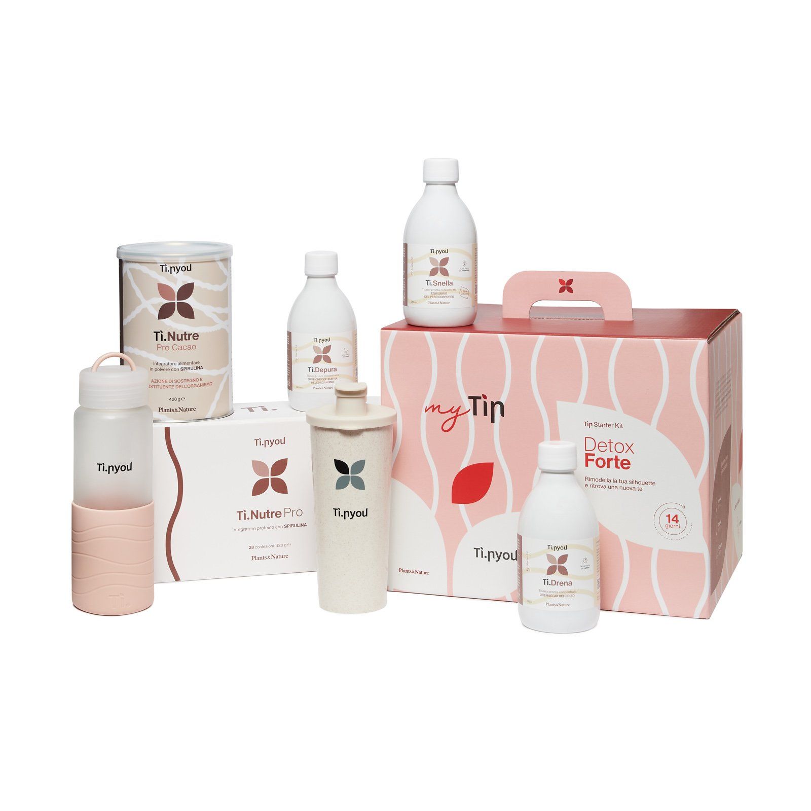 un gruppo di prodotti tl nutri pro e tl nutri forte