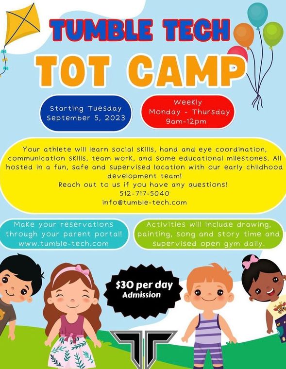 Toddler day camp, toddler activities, toddler gymnastics