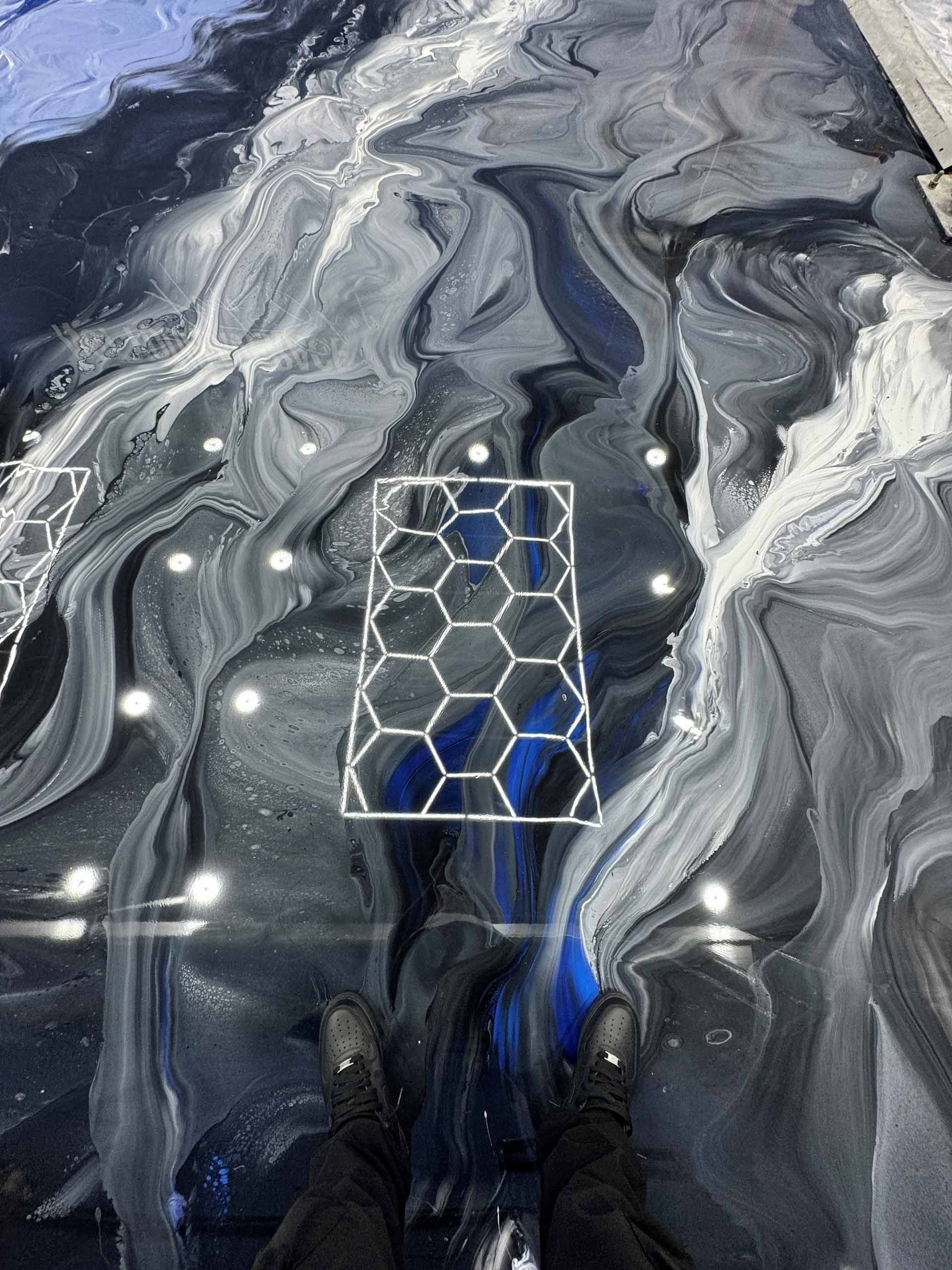 Newly Applied Epoxy Metallic Flooring — Honolulu, HI — Maneja Epoxy Resin 