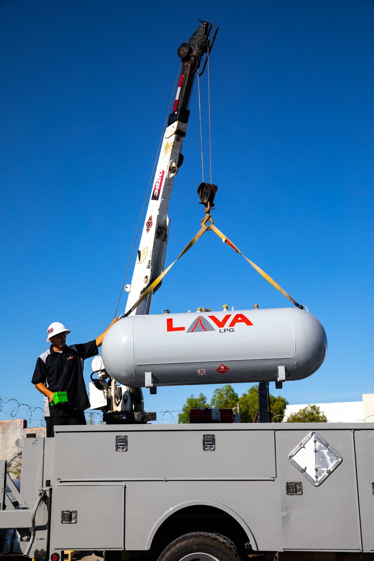 lava lpg residential propane tank install